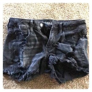 Jean shorts- black